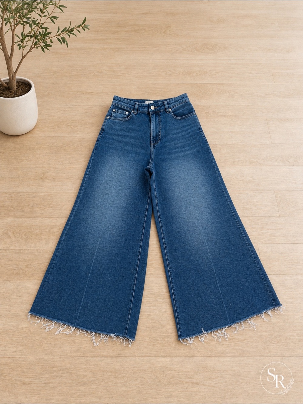 DL1961 Lucila Ultra Wide Leg Jeans Size 28 US 6 Light Wash MSRP $269